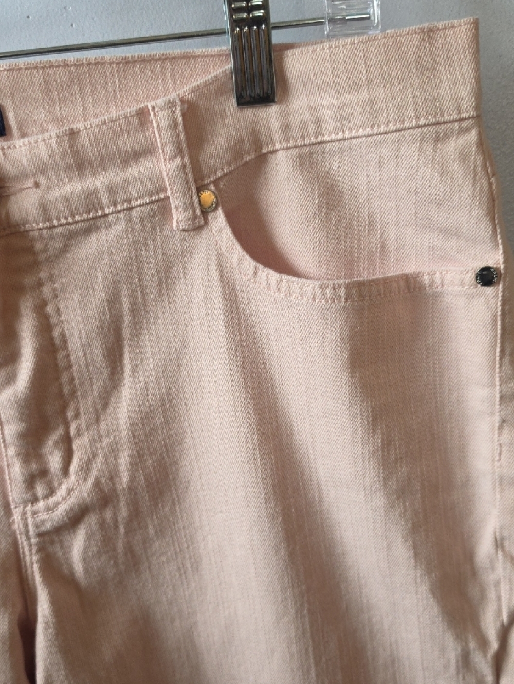 Chaps Soft Pink High-Rise Jeans with Silver Hardware - Picture 3 of 5
